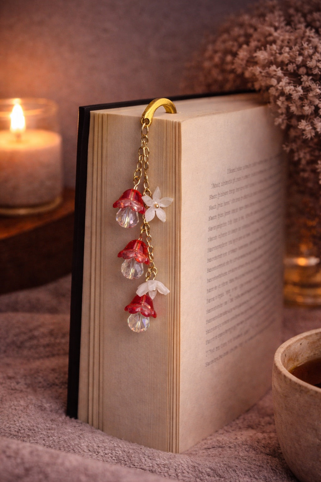 Scarlet Bloom Bookmark