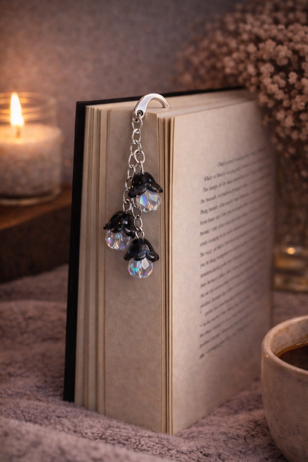 Luminous Bloom Bookmark